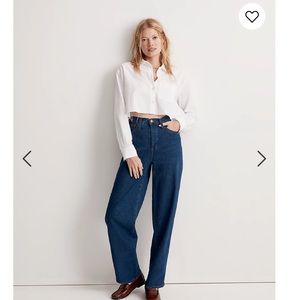 NWT Madewell Perfect Vintage Wide-Leg in Ferndale Wash W25